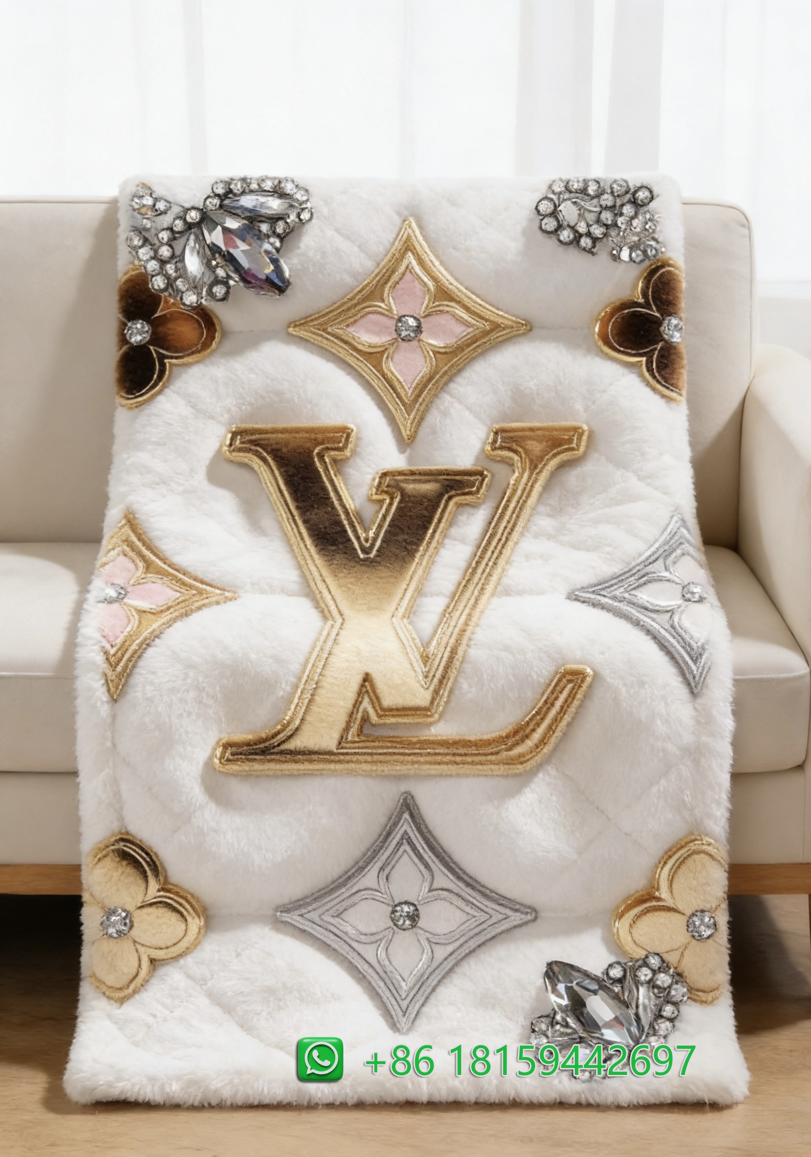 Louis Vuitton Throw Blankets